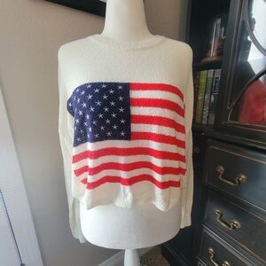 Judith March Sweater USA Flag